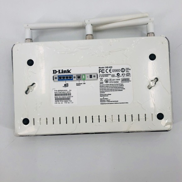 D-Link DIR-655 Xtreme N Gigabit Wireless Router 4 Ports Complete Factory Reset - Picture 6 of 12